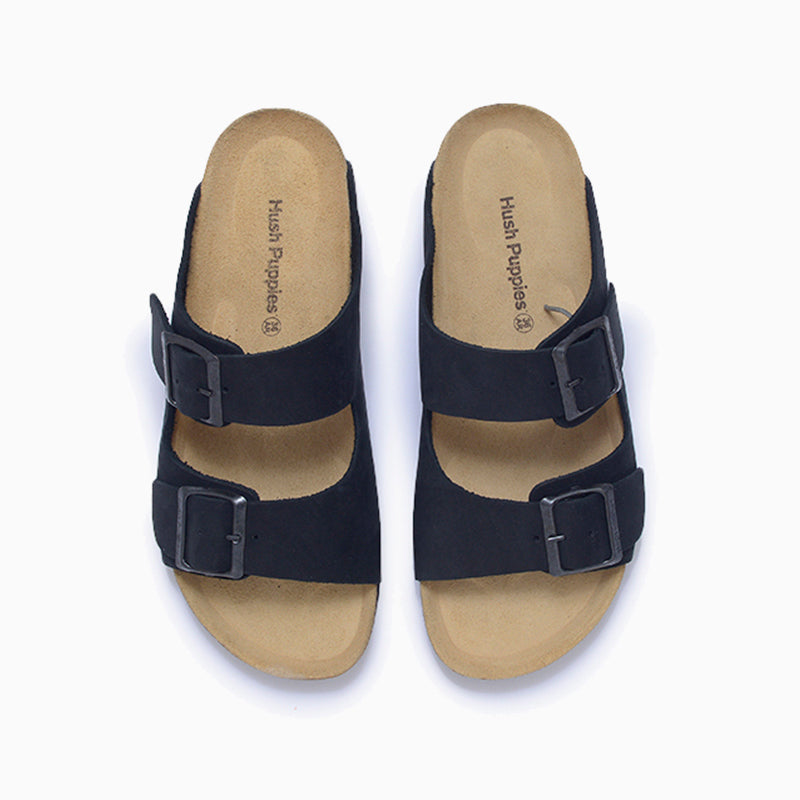 SANDALIAS HUSH PUPPIES NEGRO CLASS II