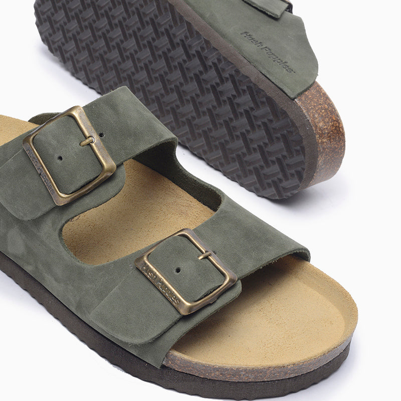SANDALIAS HUSH PUPPIES VERDE CLASS II