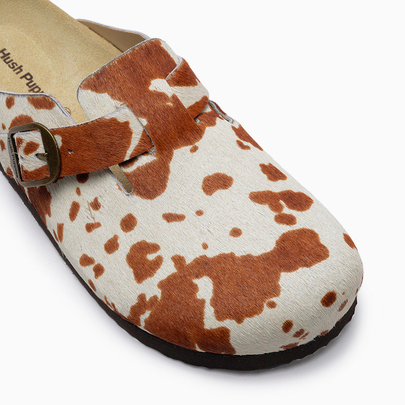 ZUECOS HUSH PUPPIES ANIMAL PRINT BORA COW