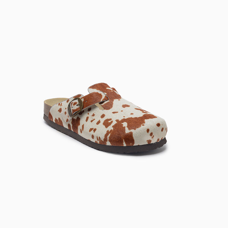 ZUECOS HUSH PUPPIES ANIMAL PRINT BORA COW