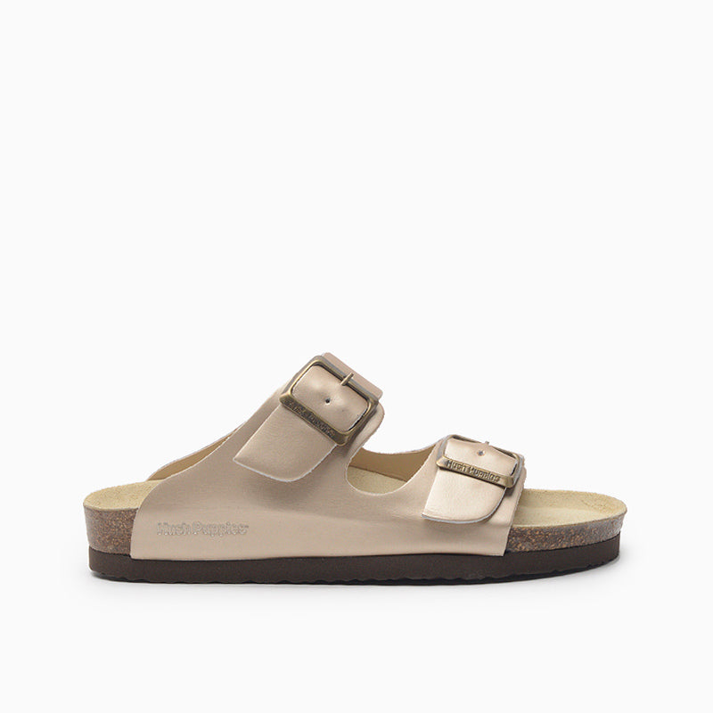 SANDALIAS HUSH PUPPIES DORADO CLASS II