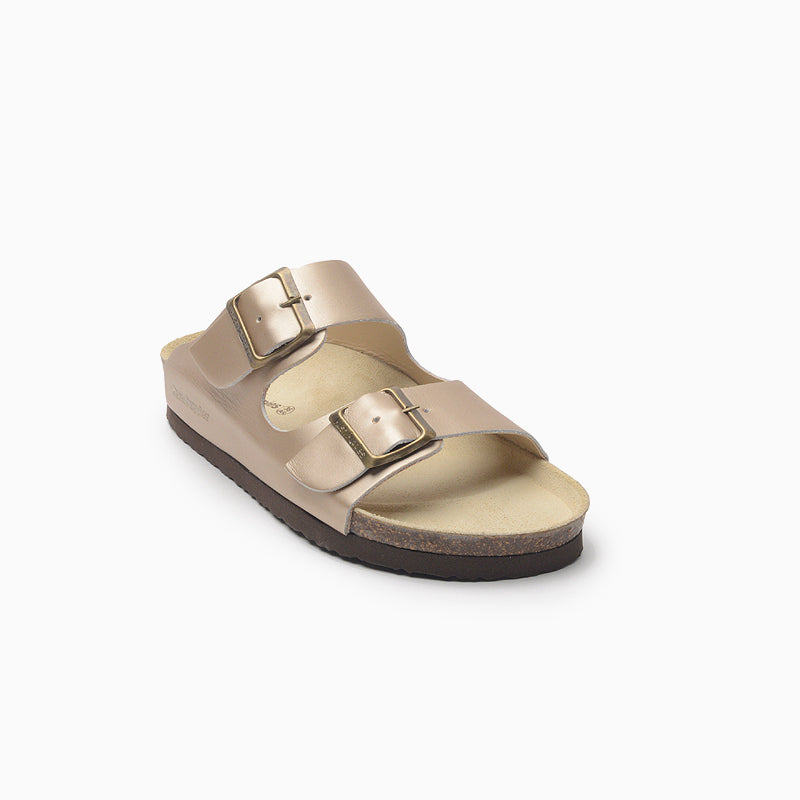 SANDALIAS HUSH PUPPIES DORADO CLASS II